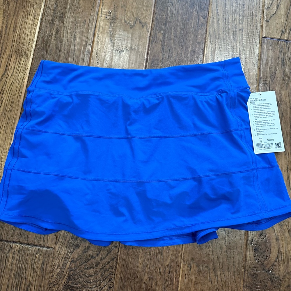 BNWT Lululemon Pace Rival Skirt Tall